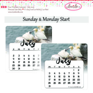 Free Printable Calendar ~ July 2023 ~ Personal Use Only