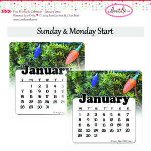 Free Printable Calendar ~ January 2024 ~ A New Beginning ~ Personal Use Only
