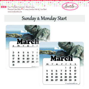 Free Printable Calendar ~ March 2024 ~ Personal Use Only