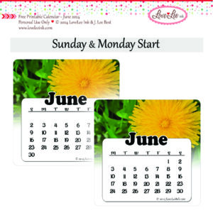 Free Printable Calendar ~ June 2024 ~ Personal Use Only 