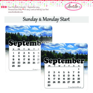 Free Printable Calendar ~ September 2024 ~ Personal Use Only ~ Castles in the Sky Free Printable Calendar ~ September 2024 ~ Personal Use Only