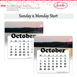 Free Printable Calendar ~ October 2024 ~ Personal Use Only