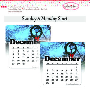 Free Printable Calendar ~ December 2024 ~ Christmas Joy