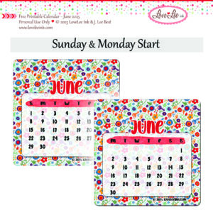 Free Printable Calendar ~ June 2025 ~ Personal Use Only