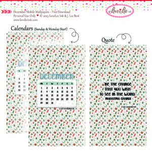 Free Mobile Wallpaper Downloads ~ December 2025 ~ Personal Use Only